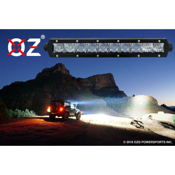 S4D 12" Single Row LED OZ-USA® Light bar spot flood combo motorcycle bmw ktm atv